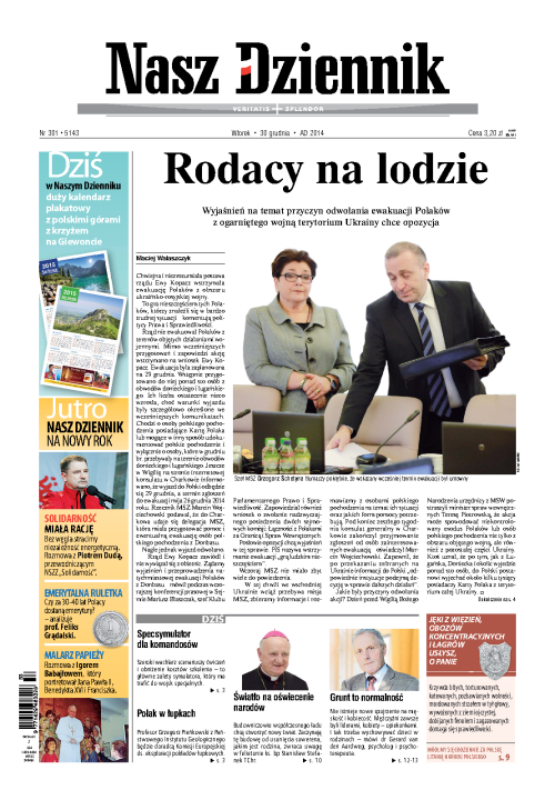 Nasz Dziennik z dnia 30.12.2014 wydanie PDF