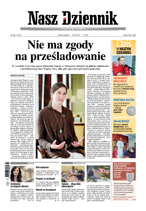 Nasz Dziennik z dnia 31.12.2014 wydanie PDF