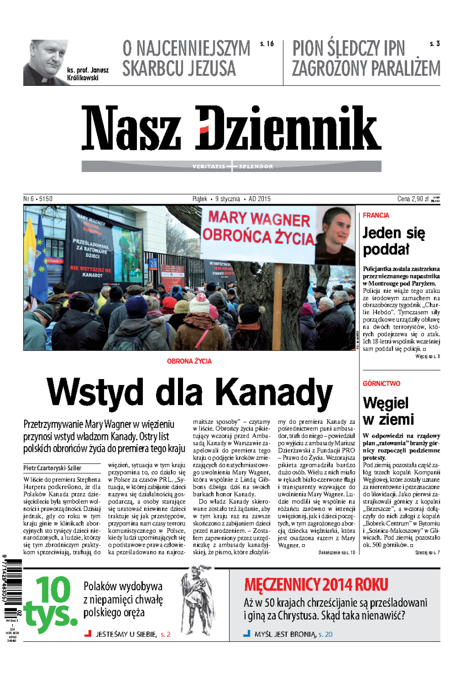 Nasz Dziennik z dnia 09.01.2015 wydanie PDF