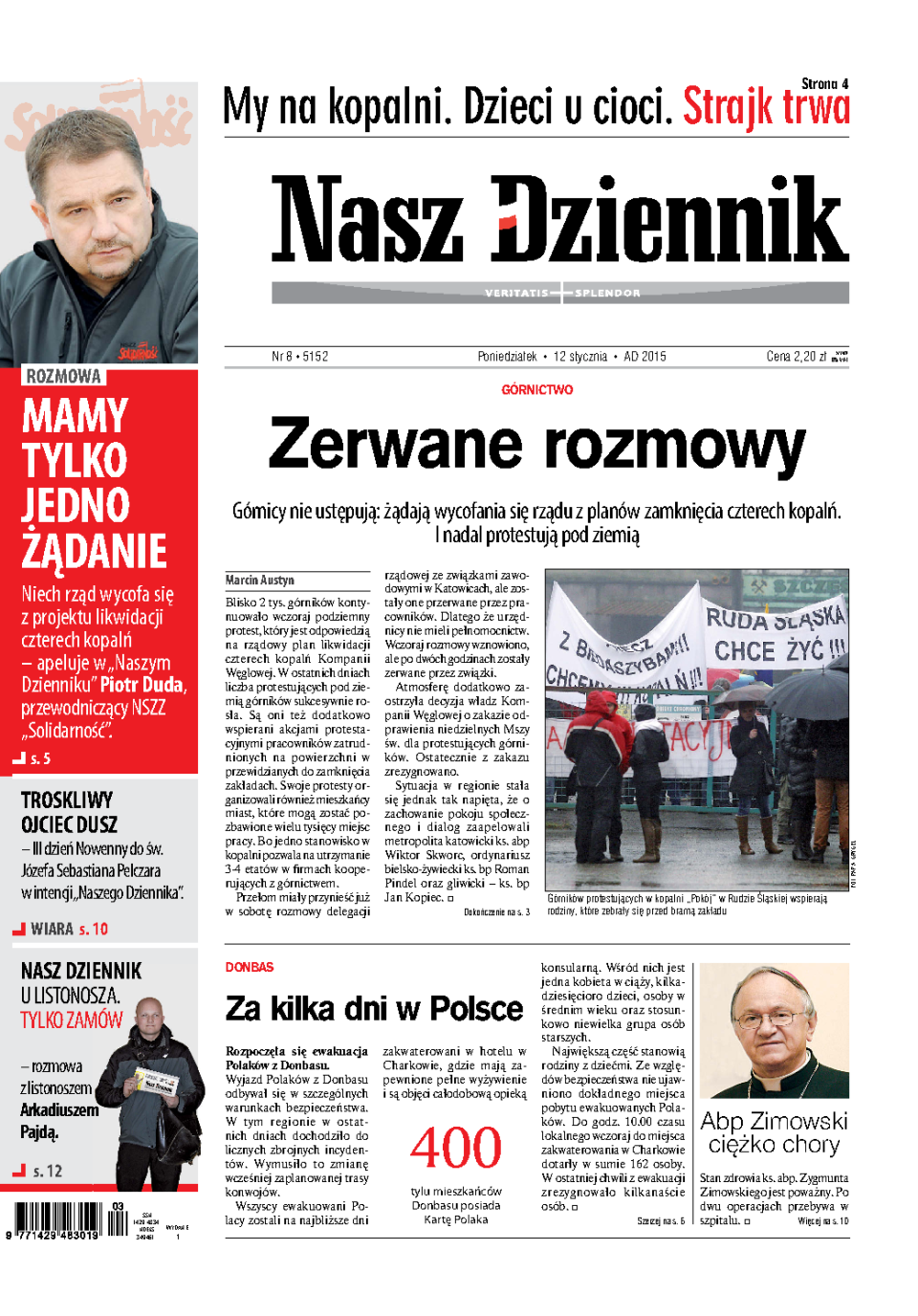 Nasz Dziennik z dnia 12.01.2015 wydanie PDF