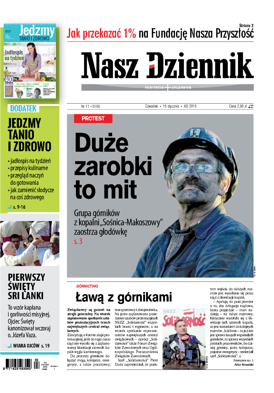 Nasz Dziennik z dnia 15.01.2015 wydanie PDF