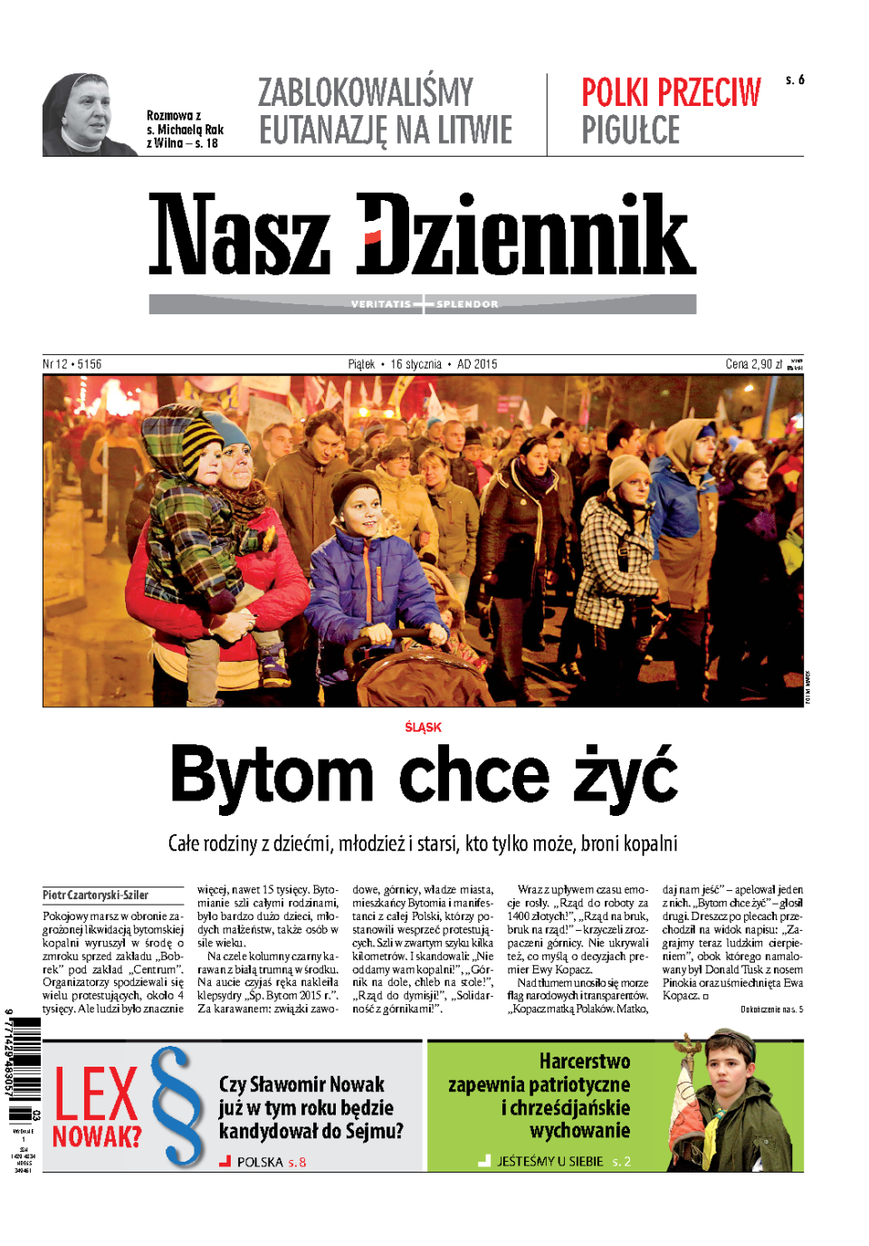 Nasz Dziennik z dnia 16.01.2015 wydanie PDF