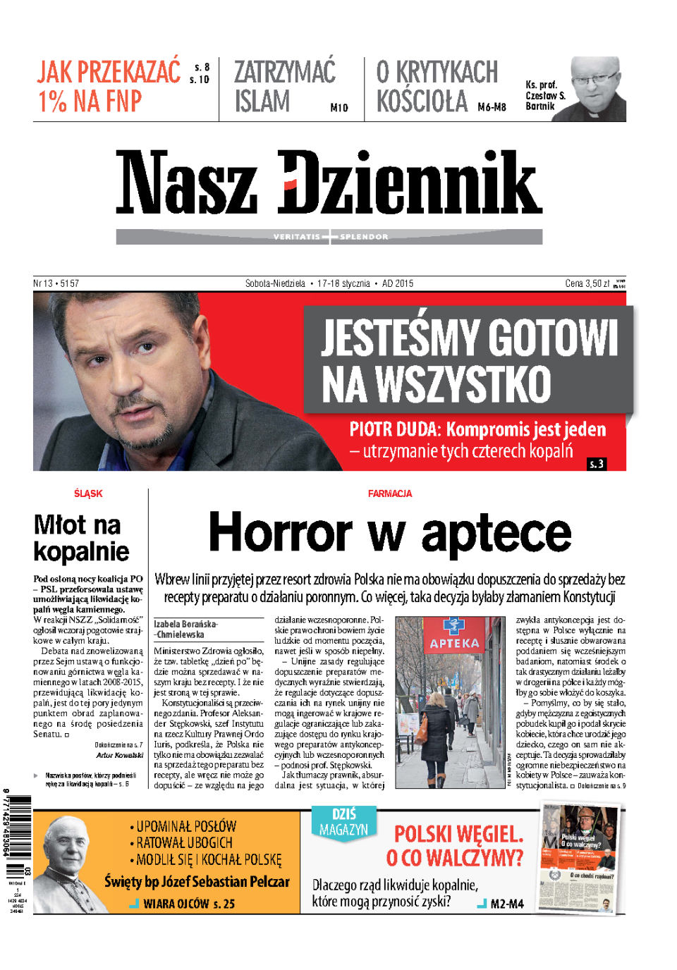 Nasz Dziennik z dnia 17.01.2015 wydanie PDF