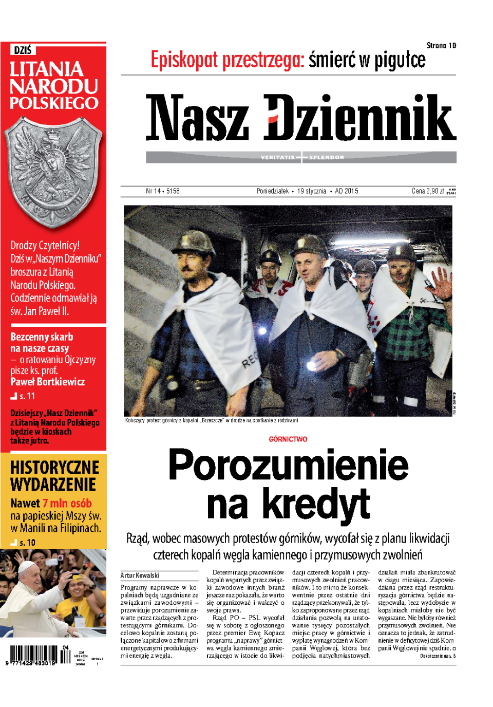 Nasz Dziennik z dnia 19.01.2015 wydanie PDF