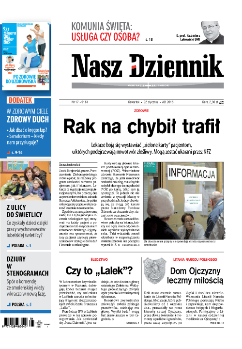 Nasz Dziennik z dnia 22.01.2015 wydanie PDF