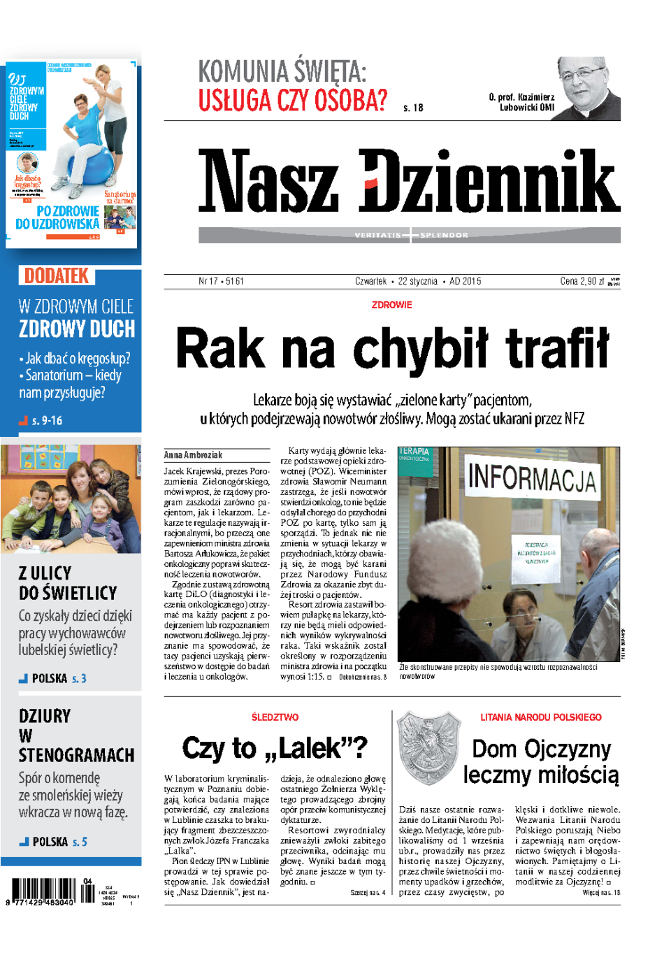 Nasz Dziennik z dnia 22.01.2015 wydanie PDF