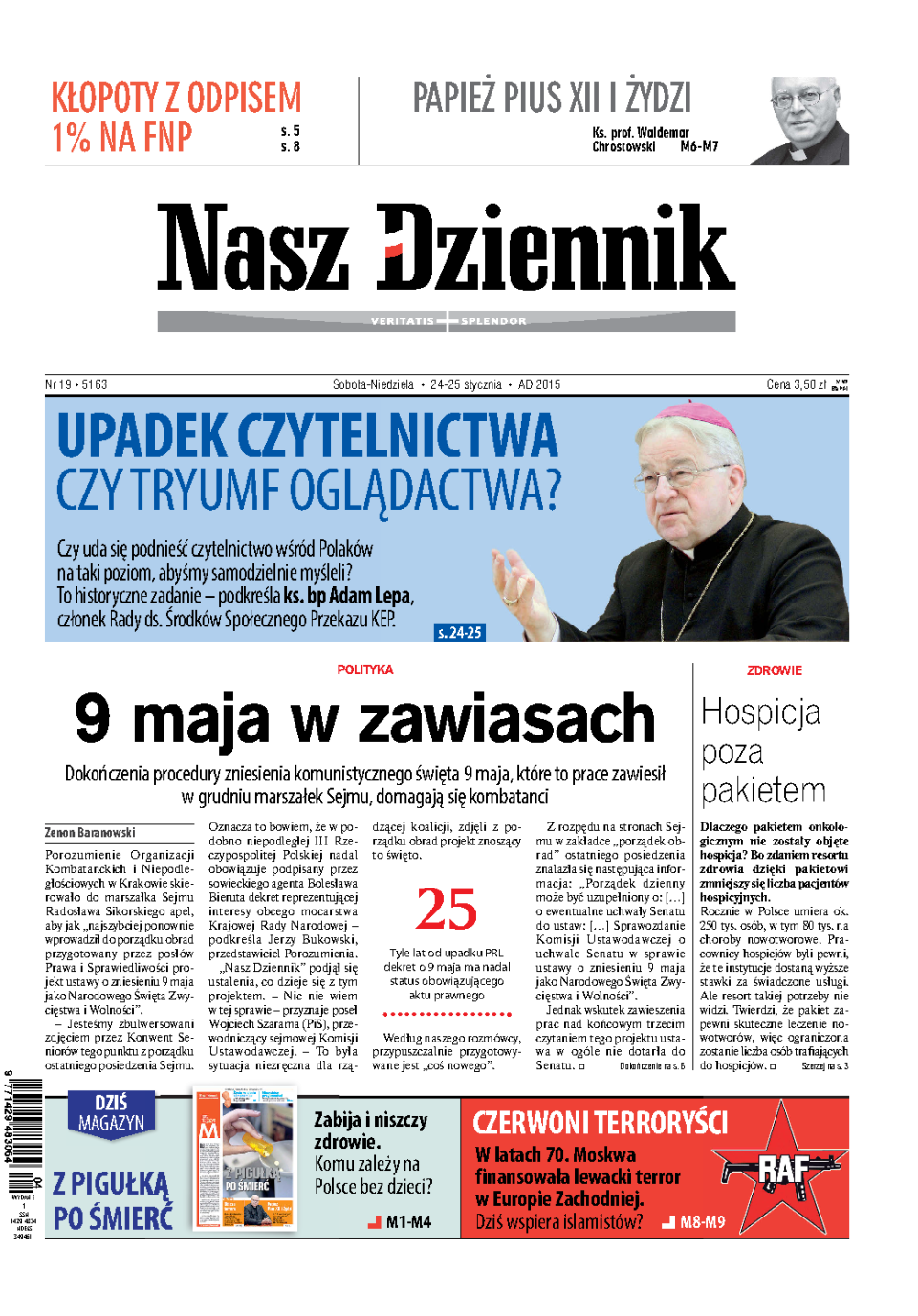 Nasz Dziennik z dnia 24.01.2015 wydanie PDF