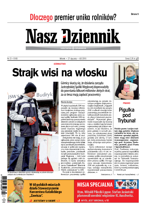 Nasz Dziennik z dnia 27.01.2015 wydanie PDF
