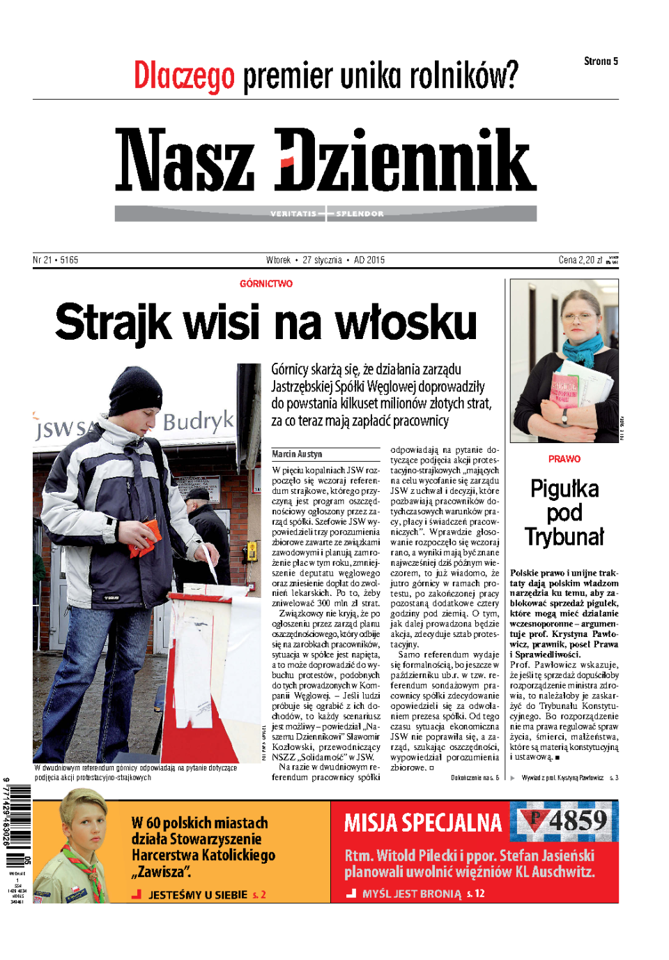 Nasz Dziennik z dnia 27.01.2015 wydanie PDF