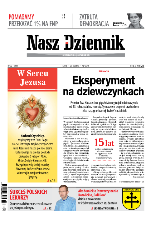 Nasz Dziennik z dnia 28.01.2015 wydanie PDF