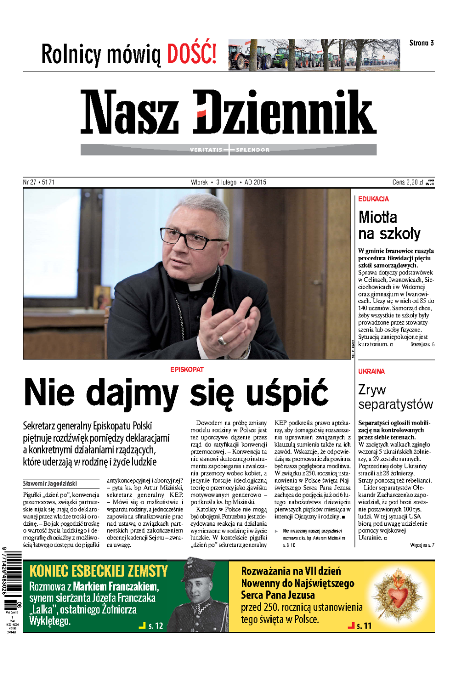 Nasz Dziennik z dnia 03.02.2015 wydanie PDF