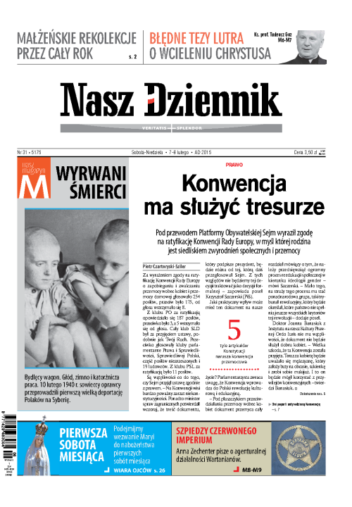Nasz Dziennik z dnia 07.02.2015 wydanie PDF