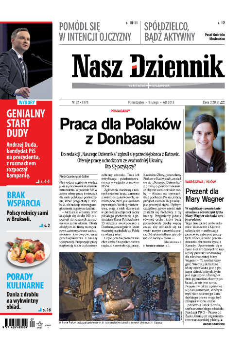 Nasz Dziennik z dnia 09.02.2015 wydanie PDF