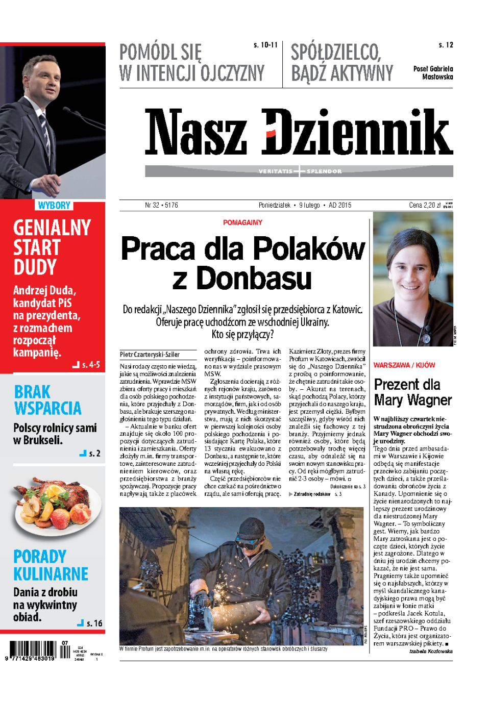 Nasz Dziennik z dnia 09.02.2015 wydanie PDF