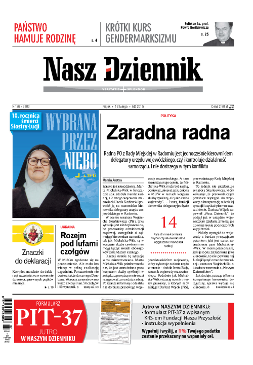 Nasz Dziennik z dnia 13.02.2015 wydanie PDF