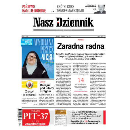Nasz Dziennik z dnia 13.02.2015 wydanie PDF