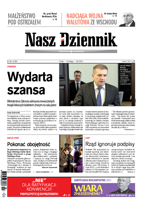 Nasz Dziennik z dnia 18.02.2015 wydanie PDF