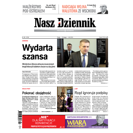 Nasz Dziennik z dnia 18.02.2015 wydanie PDF