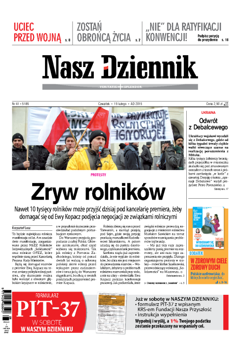Nasz Dziennik z dnia 19.02.2015 wydanie PDF