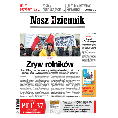 Nasz Dziennik z dnia 19.02.2015 wydanie PDF
