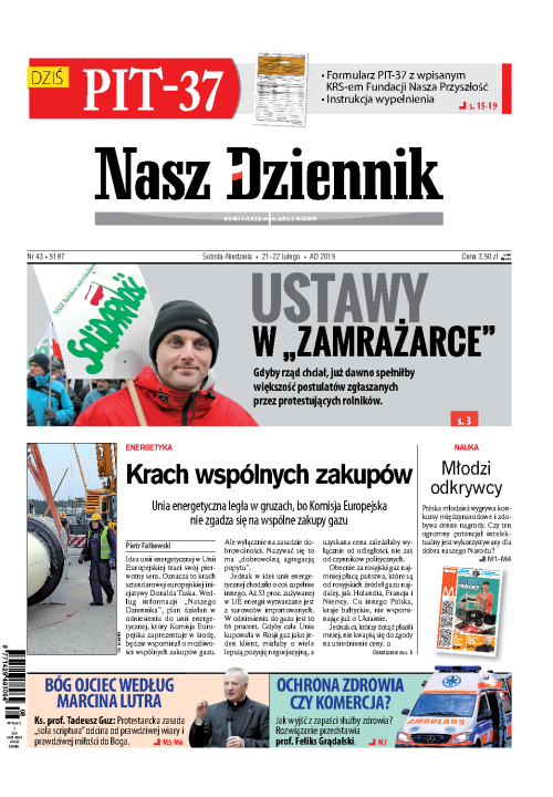 Nasz Dziennik z dnia 21.02.2015 wydanie PDF