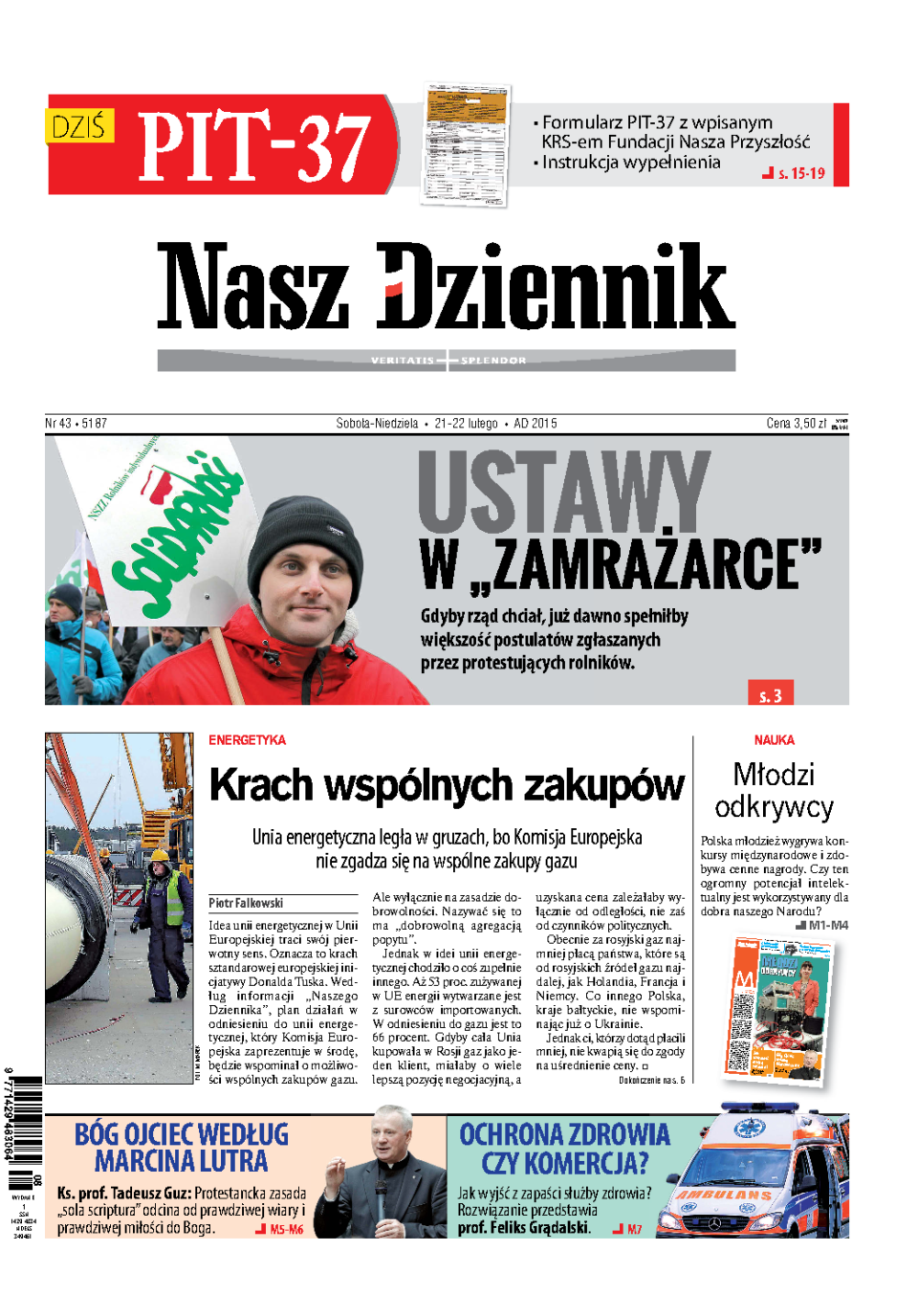 Nasz Dziennik z dnia 21.02.2015 wydanie PDF