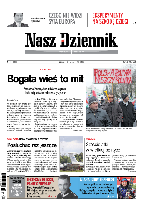 Nasz Dziennik z dnia 24.02.2015 wydanie PDF