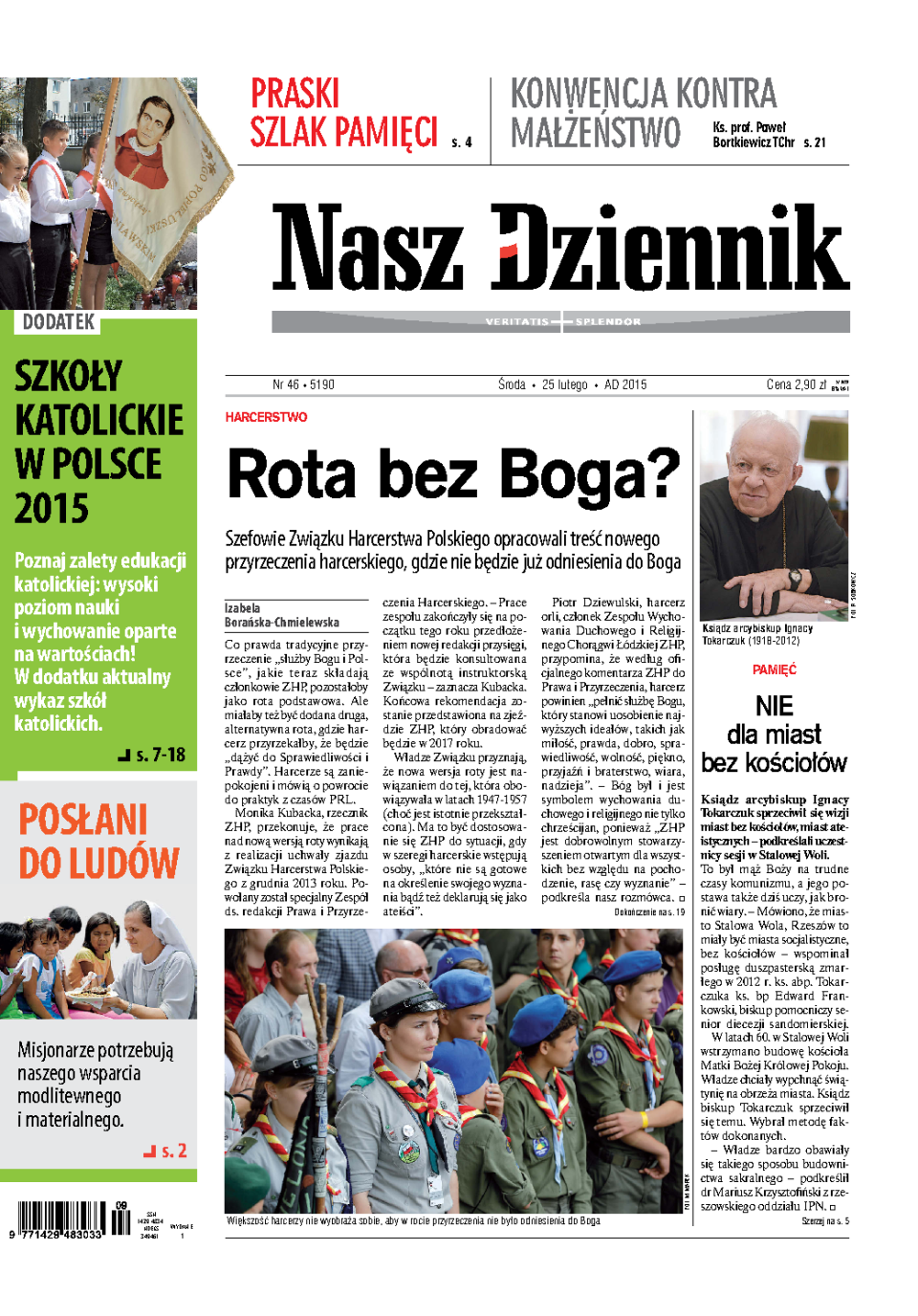 Nasz Dziennik z dnia 25.02.2015 wydanie PDF