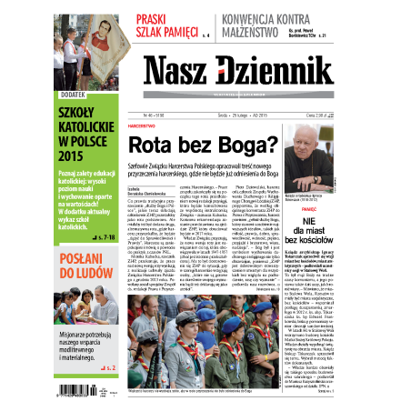 Nasz Dziennik z dnia 25.02.2015 wydanie PDF