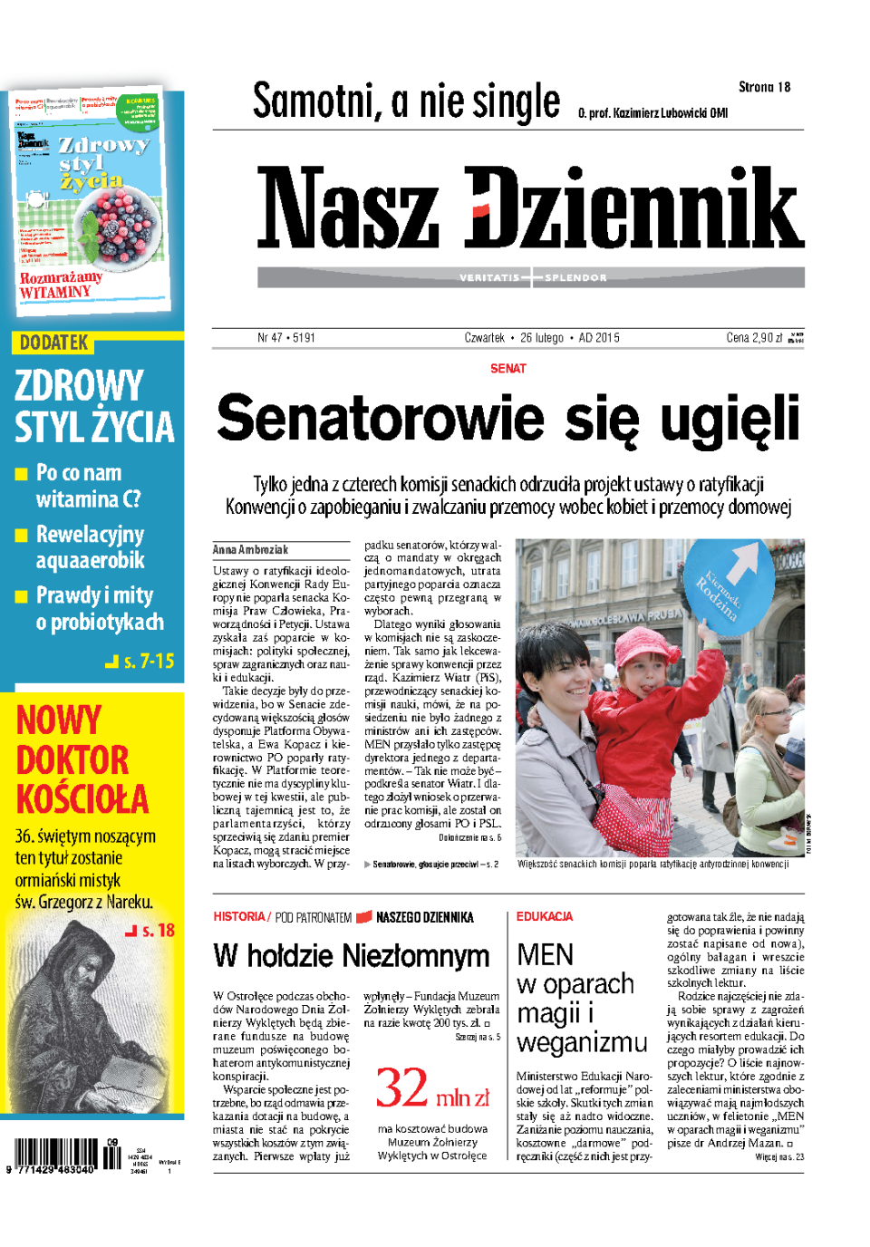 Nasz Dziennik z dnia 26.02.2015 wydanie PDF