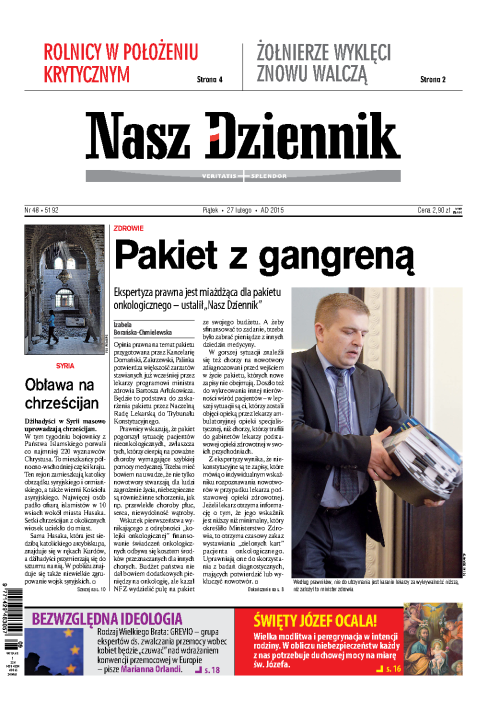 Nasz Dziennik z dnia 27.02.2015 wydanie PDF