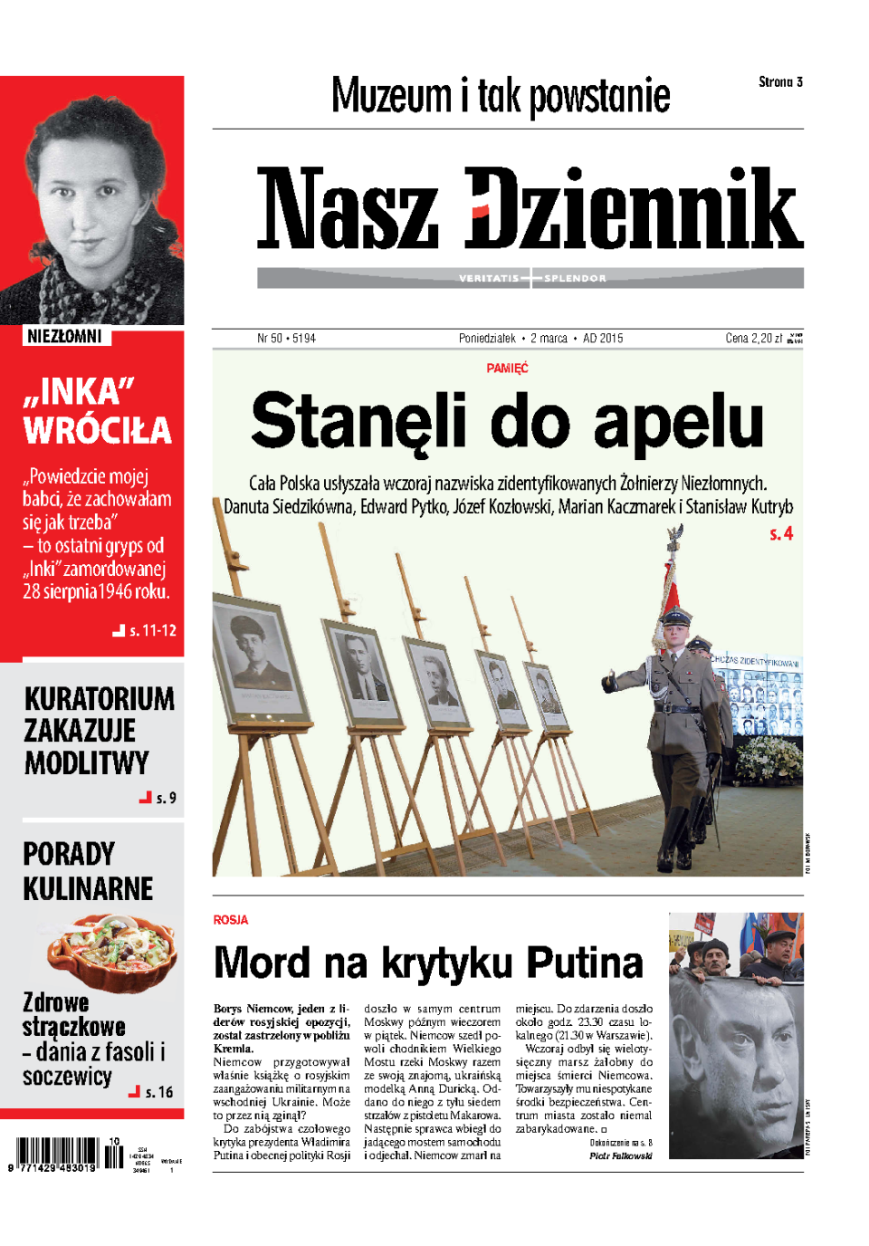 Nasz Dziennik z dnia 02.03.2015 wydanie PDF