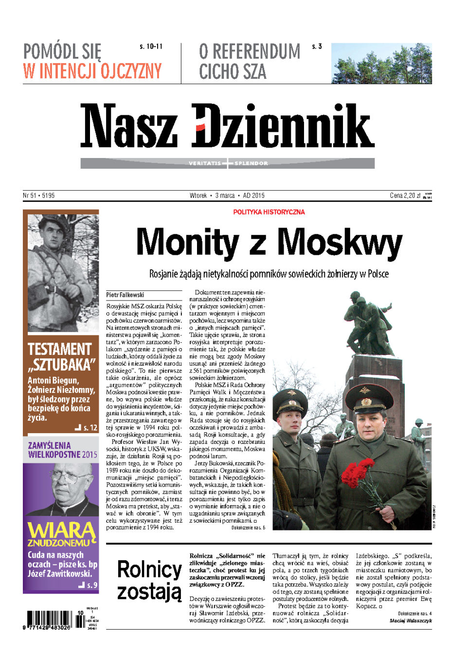 Nasz Dziennik z dnia 03.03.2015 wydanie PDF