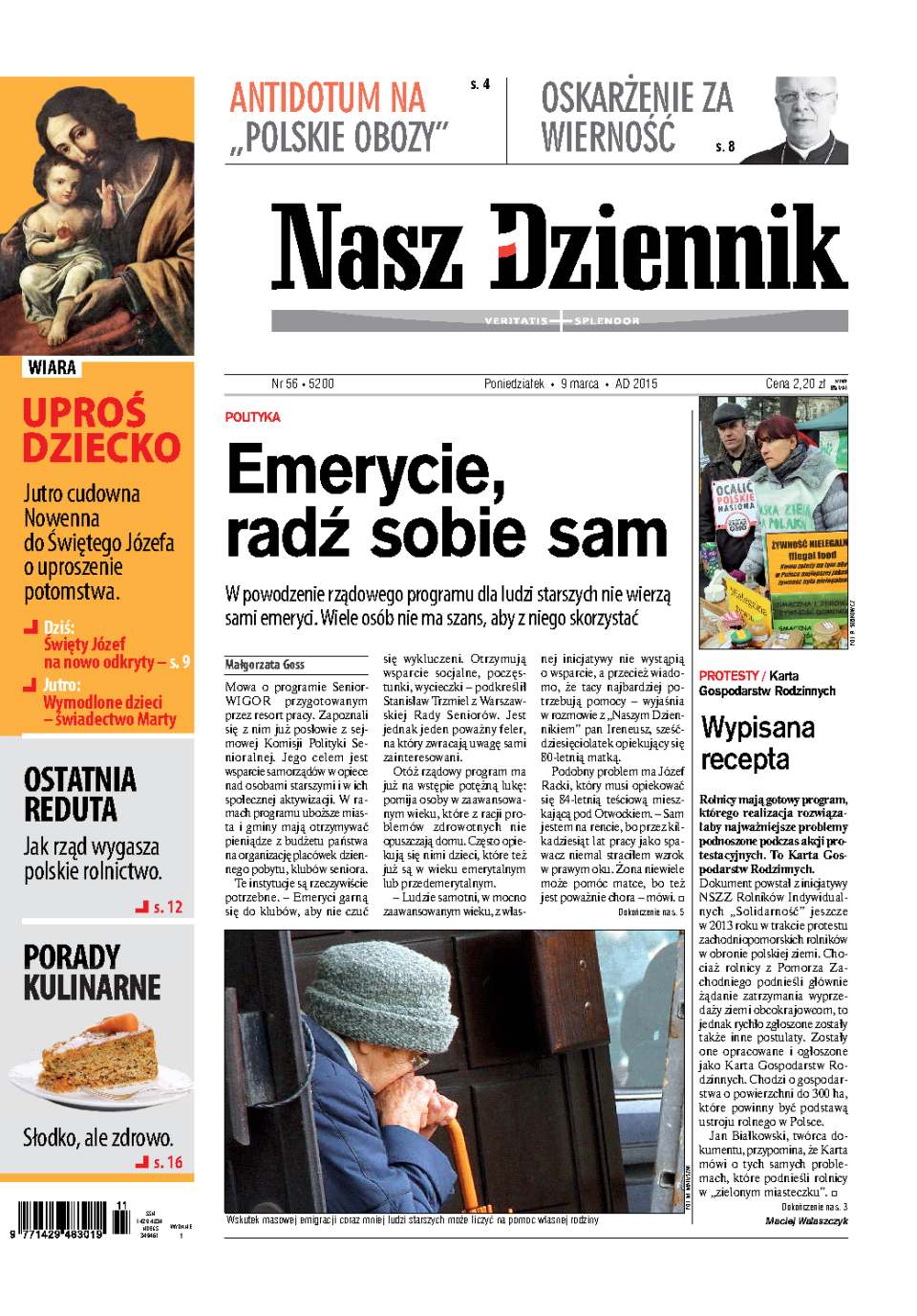 Nasz Dziennik z dnia 09.03.2015 wydanie PDF