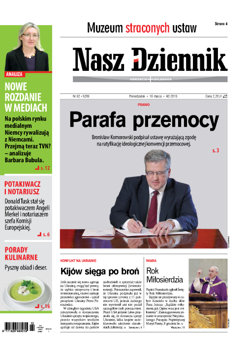 Nasz Dziennik z dnia 16.03.2015 wydanie PDF