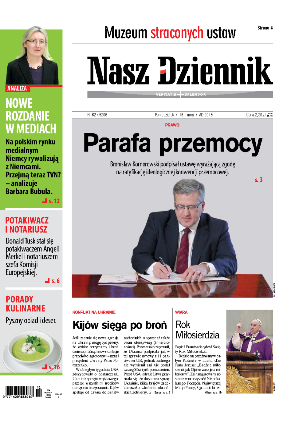 Nasz Dziennik z dnia 16.03.2015 wydanie PDF