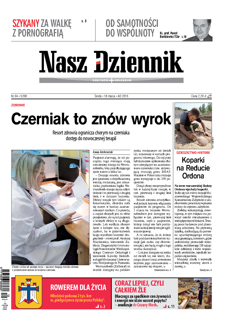 Nasz Dziennik z dnia 18.03.2015 wydanie PDF