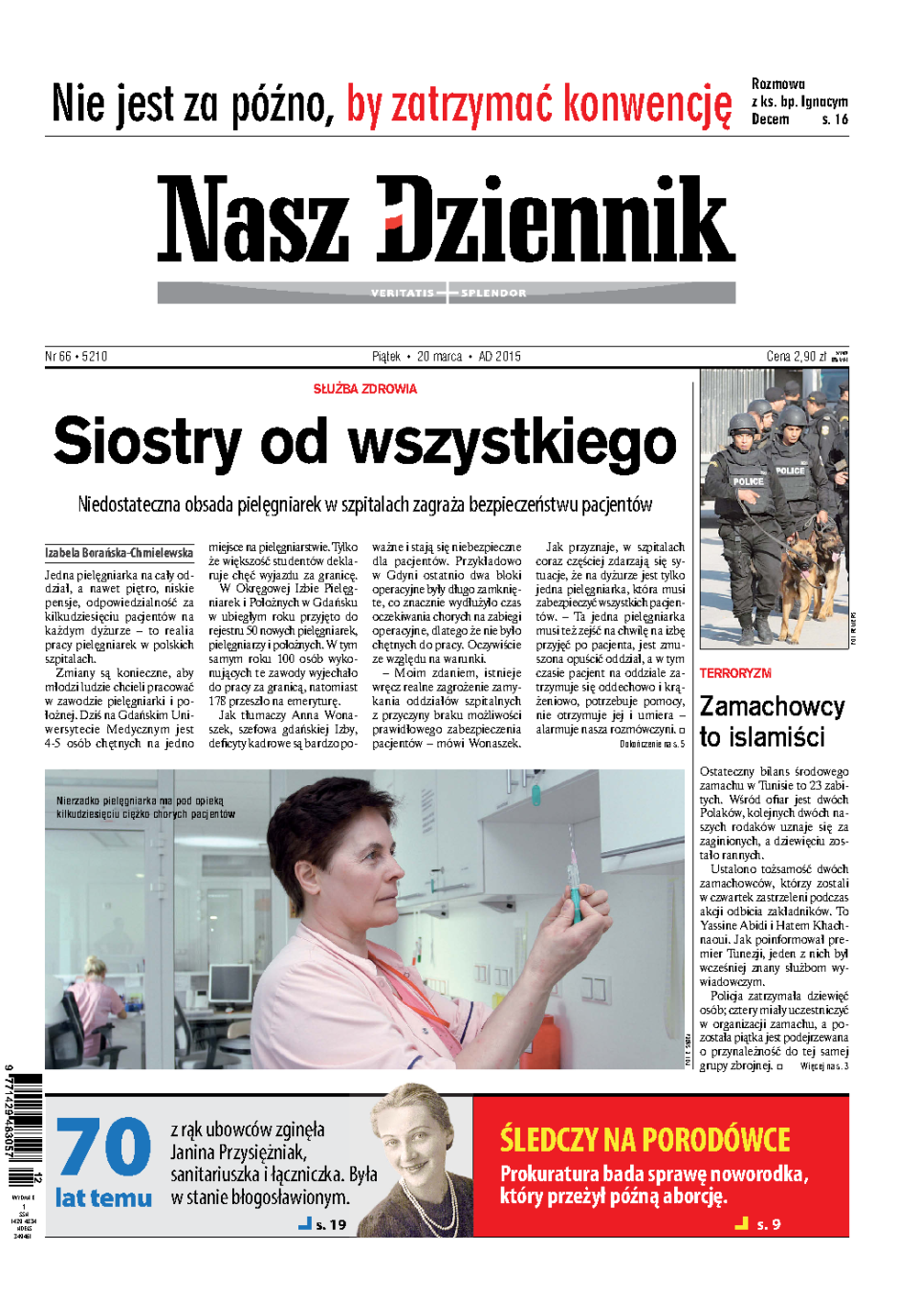 Nasz Dziennik z dnia 20.03.2015 wydanie PDF