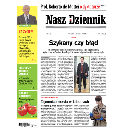 Nasz Dziennik z dnia 23.03.2015 wydanie PDF