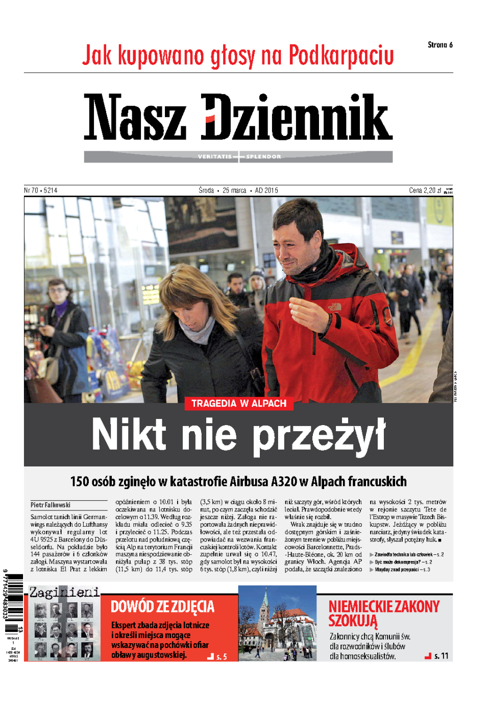 Nasz Dziennik z dnia 25.03.2015 wydanie PDF
