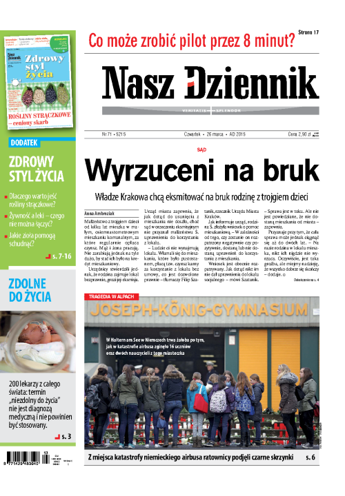 Nasz Dziennik z dnia 26.03.2015 wydanie PDF