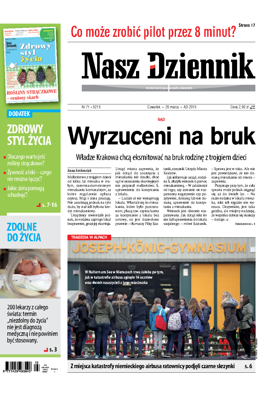 Nasz Dziennik z dnia 26.03.2015 wydanie PDF
