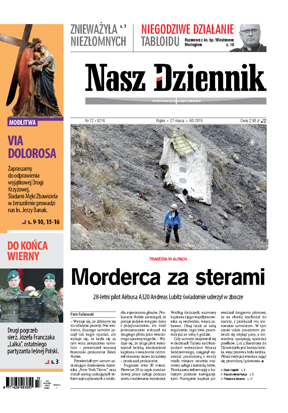Nasz Dziennik z dnia 27.03.2015 wydanie PDF