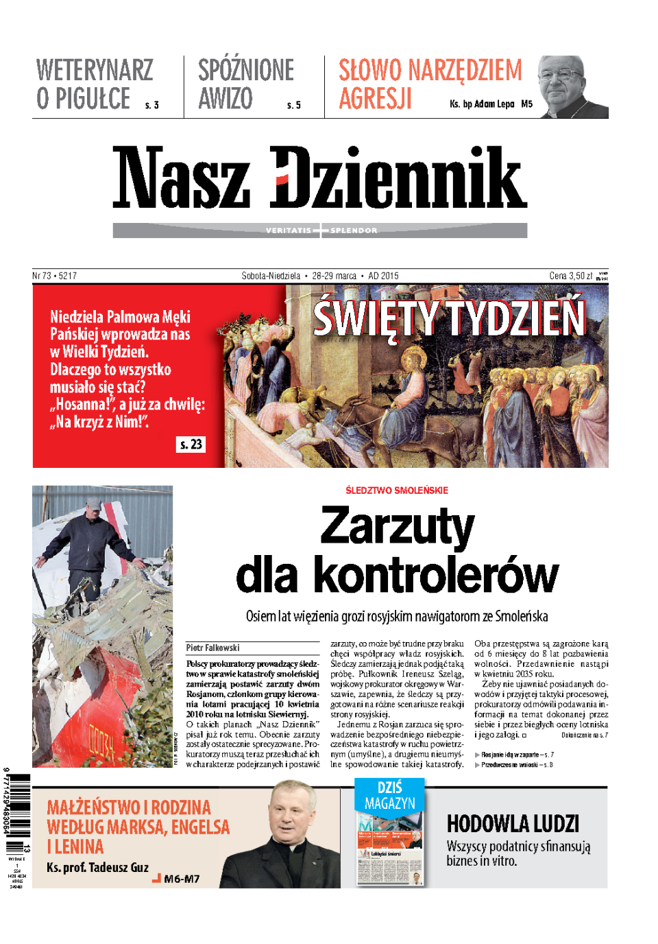 Nasz Dziennik z dnia 28.03.2015 wydanie PDF