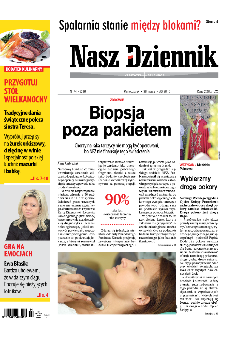 Nasz Dziennik z dnia 30.03.2015 wydanie PDF