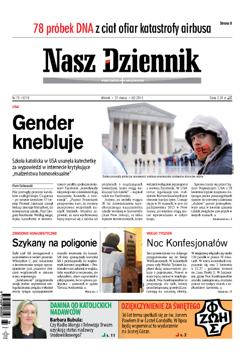 Nasz Dziennik z dnia 31.03.2015 wydanie PDF
