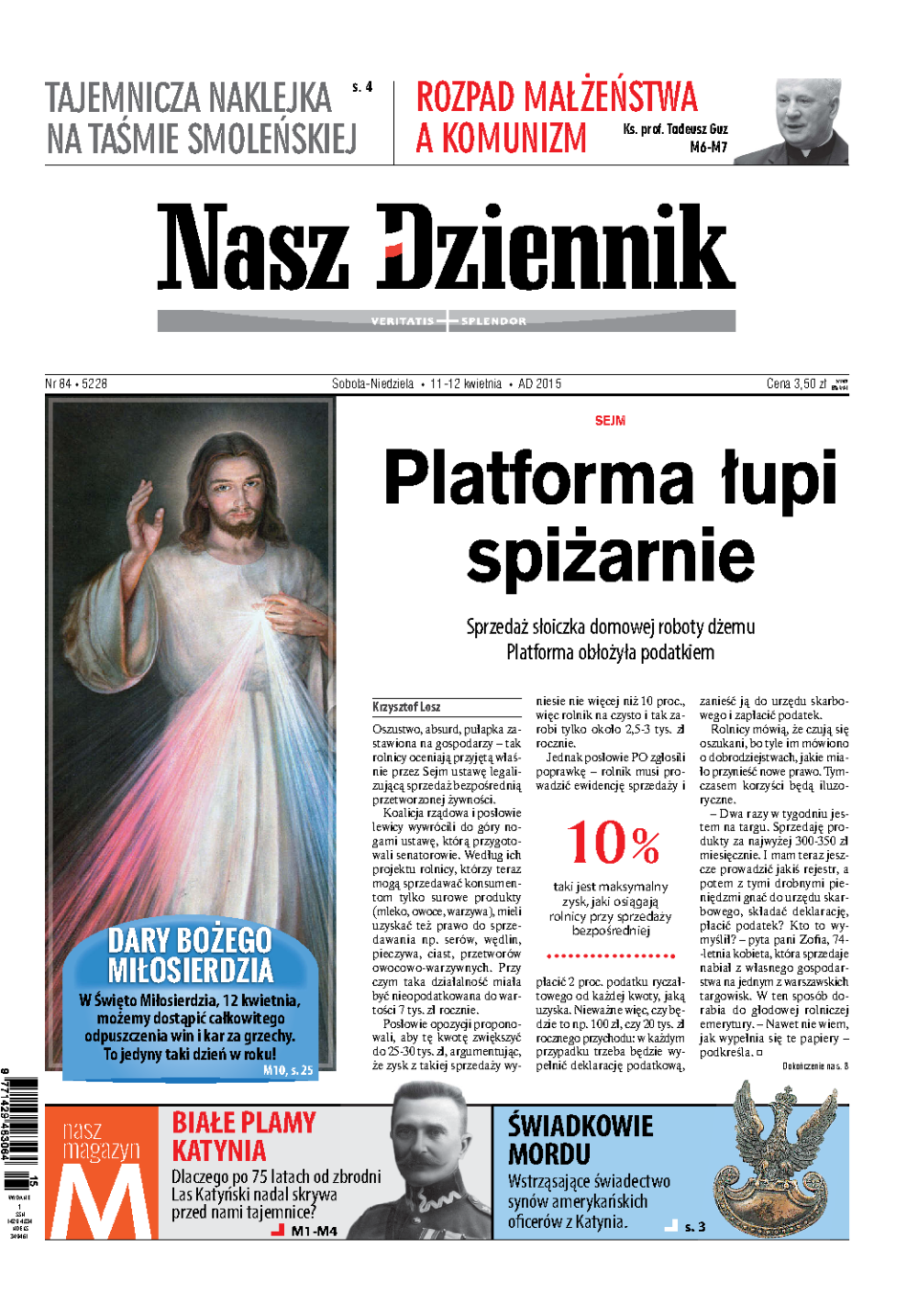 Nasz Dziennik z dnia 11.04.2015 wydanie PDF