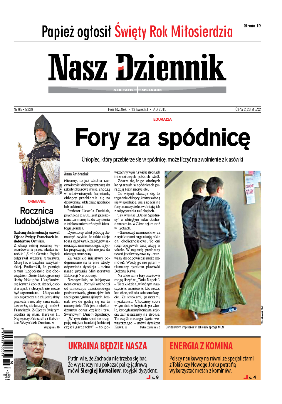 Nasz Dziennik z dnia 13.04.2015 wydanie PDF