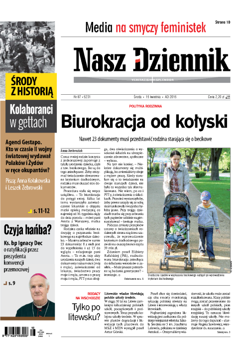 Nasz Dziennik z dnia 15.04.2015 wydanie PDF