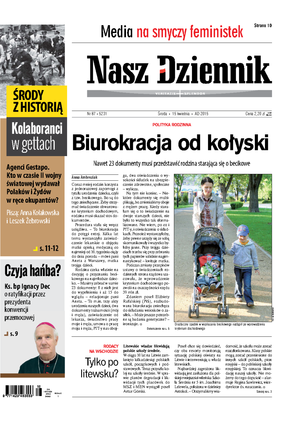 Nasz Dziennik z dnia 15.04.2015 wydanie PDF